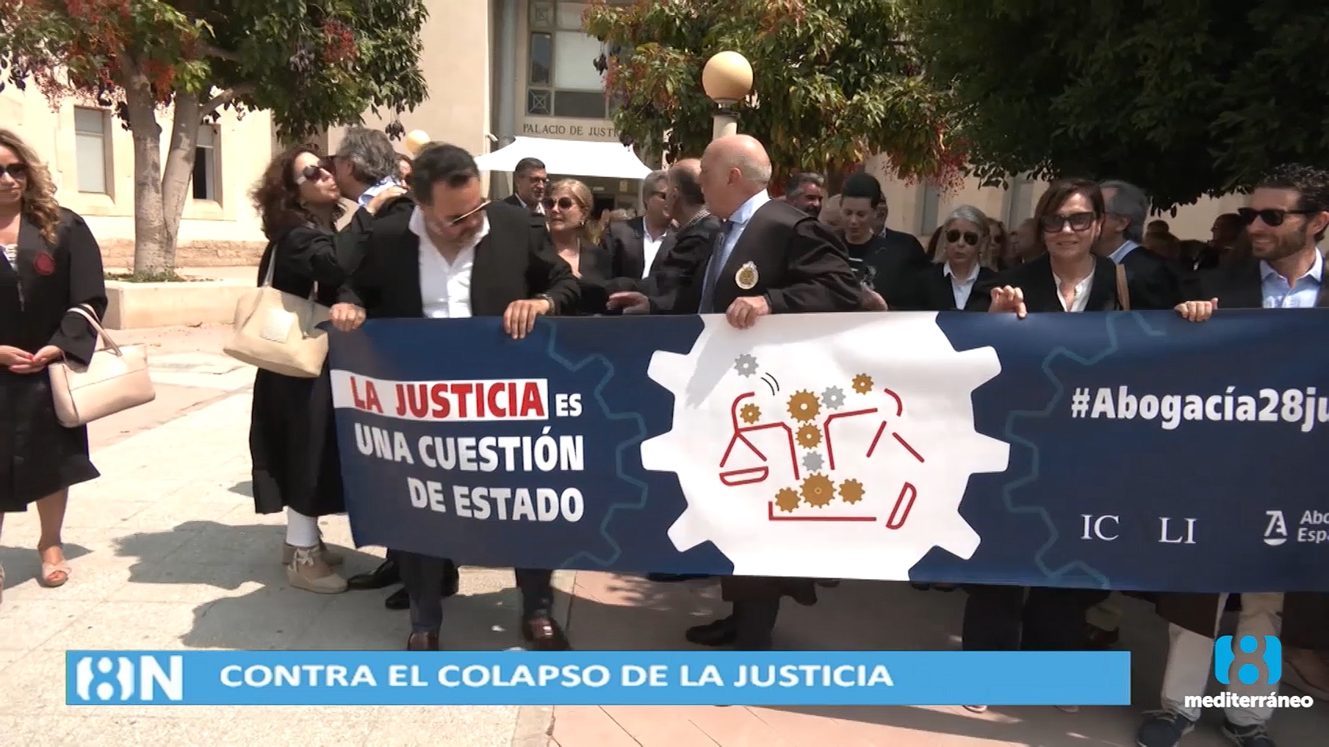 Los abogados protestan por la paralización de la Justicia y exigen soluciones