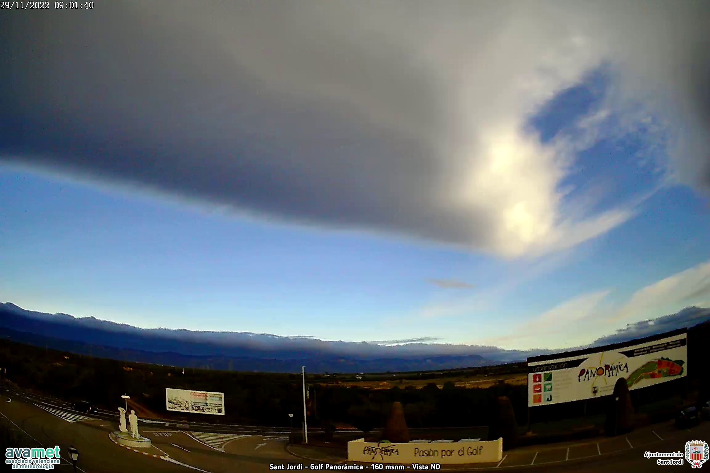Jornada soleada, sólo con algunas nubes en el interior de Castellón
