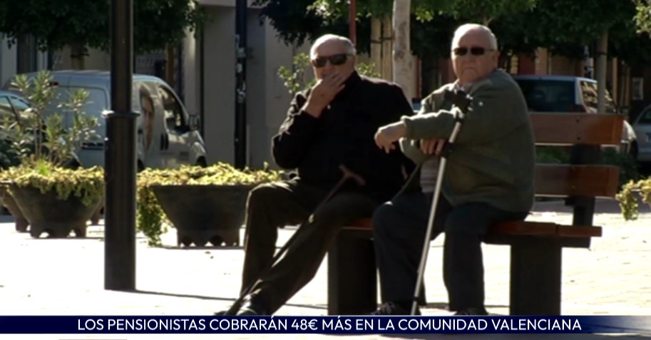 Los jubilados valencianos cobrarán 48 euros mensuales más de pensión a partir de 2024
