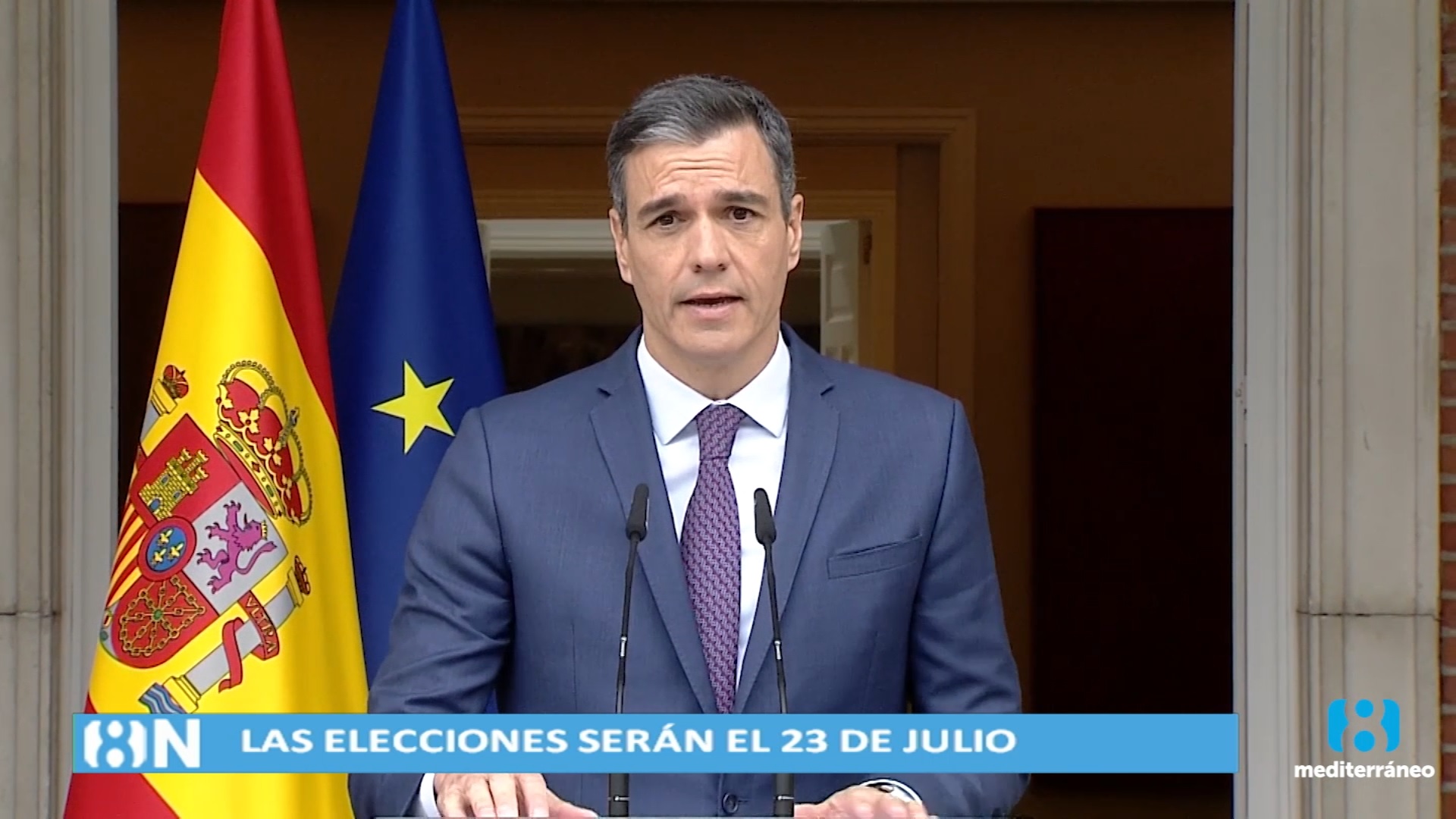 Pedro Sánchez adelanta las elecciones generales al 23 de julio