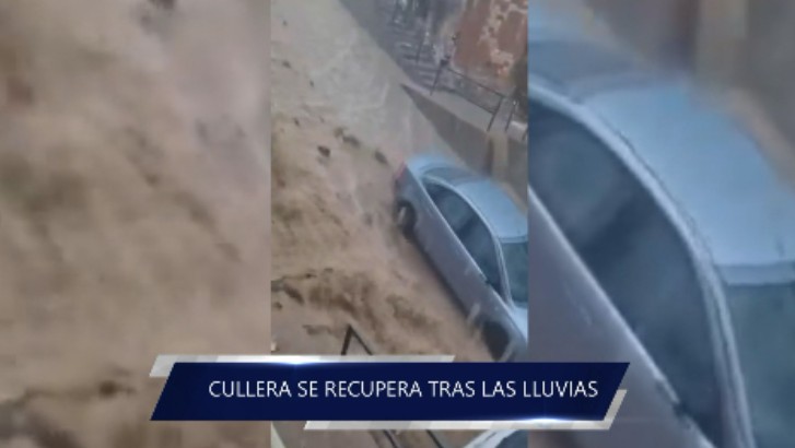 Calles convertidas en ríos en Cullera