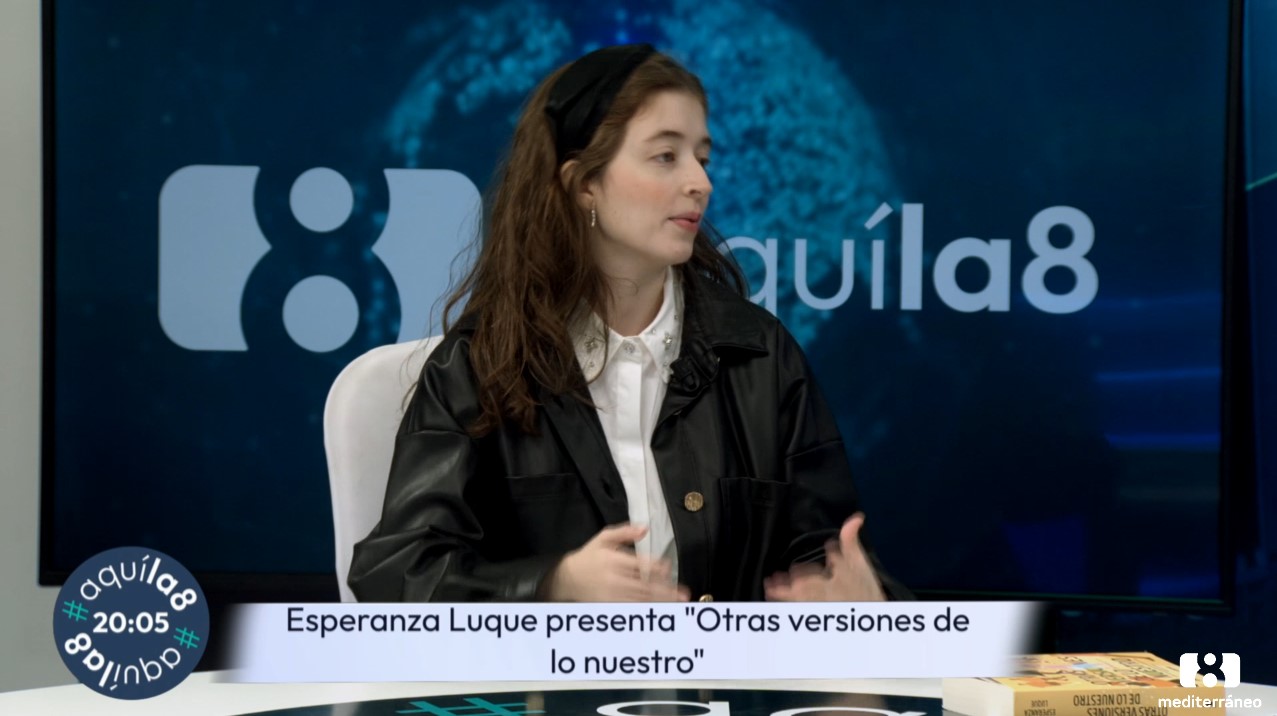 Esperanza Luque presenta en 'Aquí La 8' su nueva novela romántica