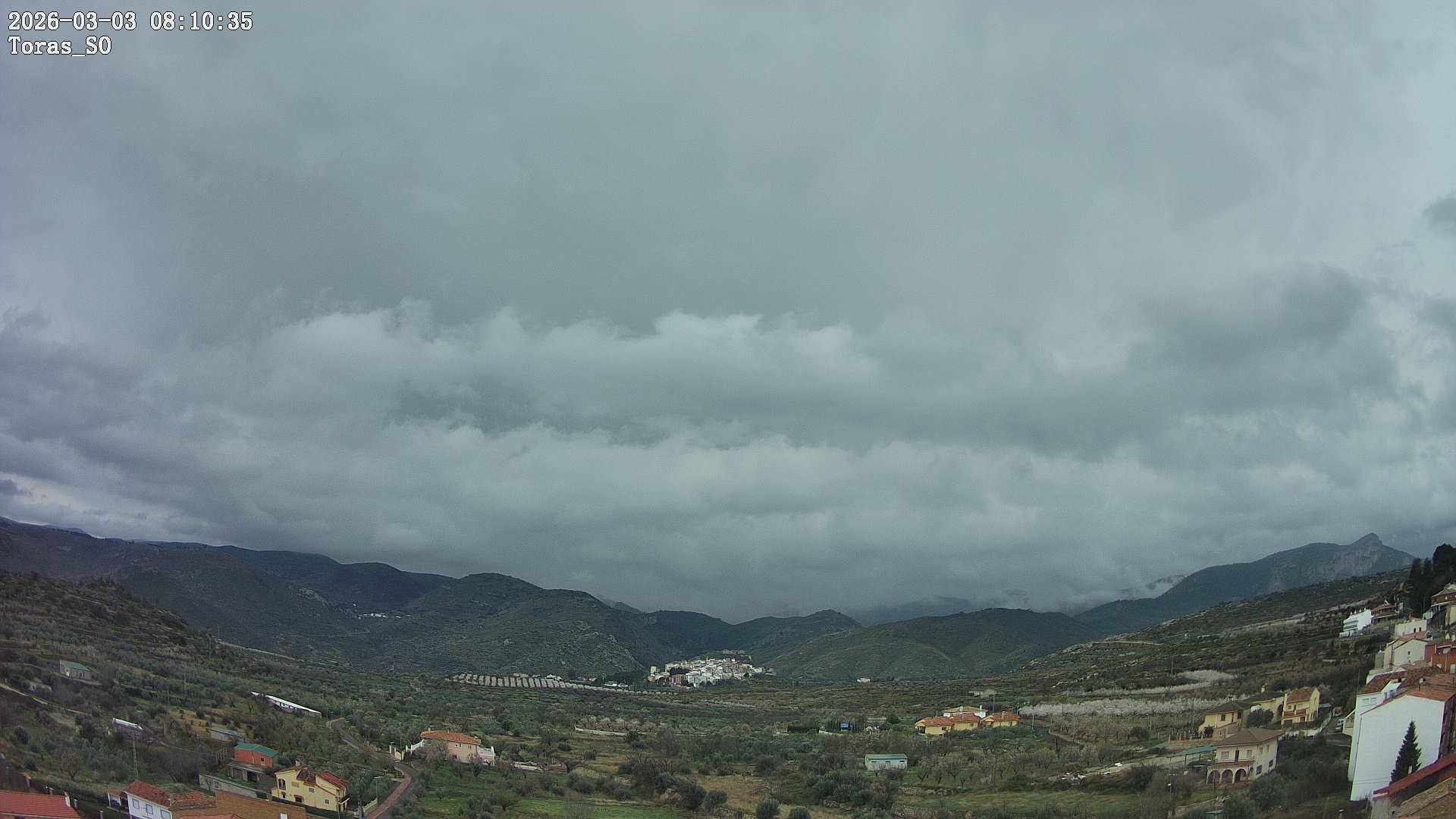 Polvo en suspensión y lluvias débiles