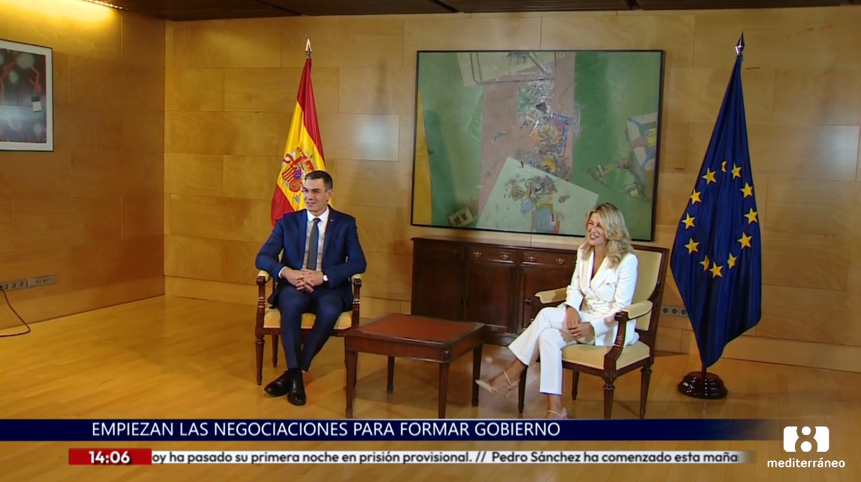 Comienzan las negociaciones: Sánchez y Díaz se reúnen con 