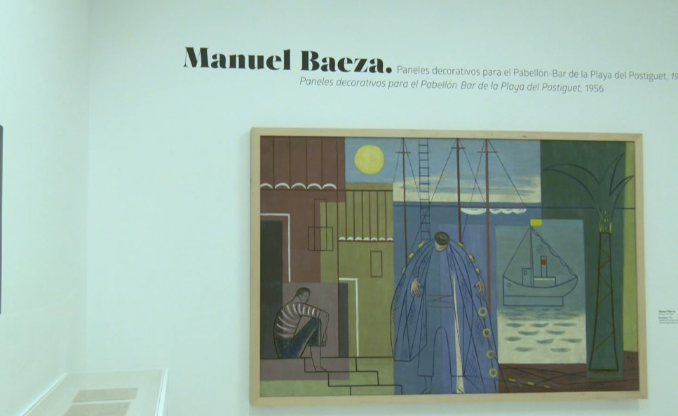 El MACA exhibe tres paneles decorativos del pintor Manuel Baeza