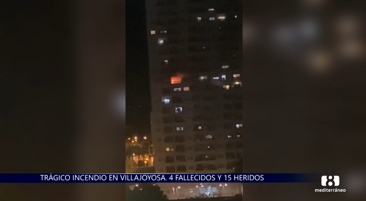 Mueren tres personas en el incendio de una vivienda en Villajoyosa