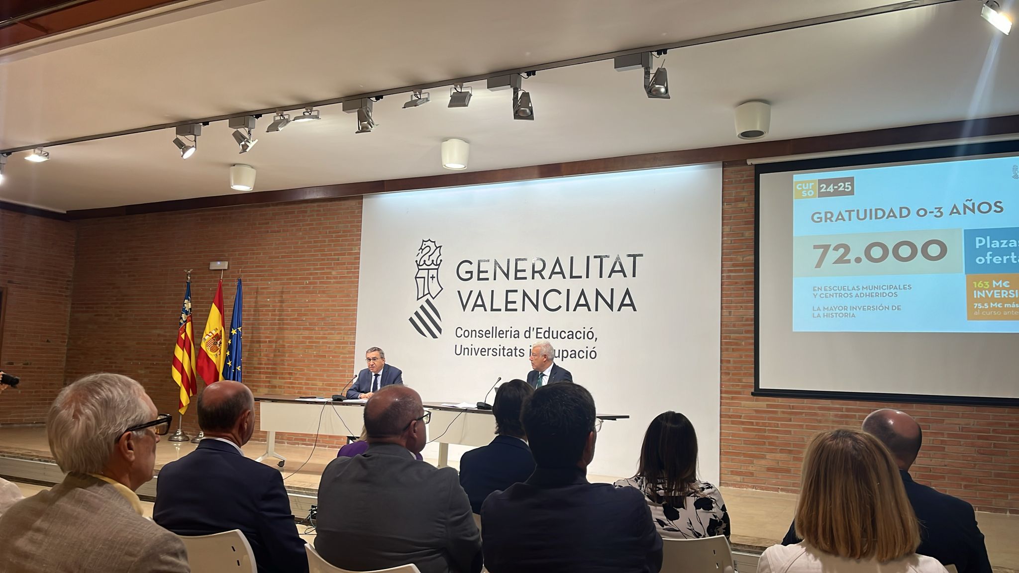 Educación presenta el nuevo curso 2024-2025