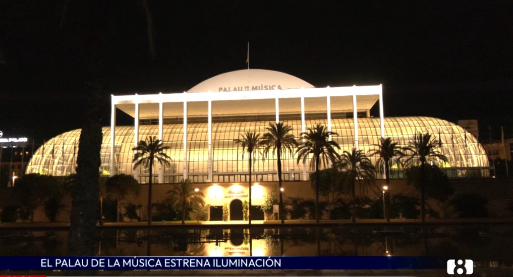 El Palau de la Música estrena iluminación ornamental más eficiente gracias a Iberdrola