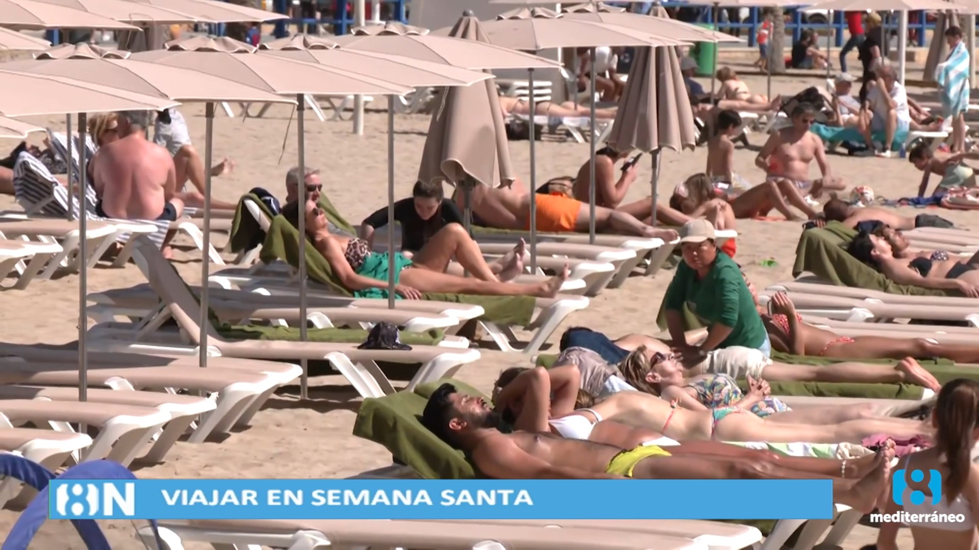 Las playas de la Comunidad Valenciana, a rebosar en Semana Santa