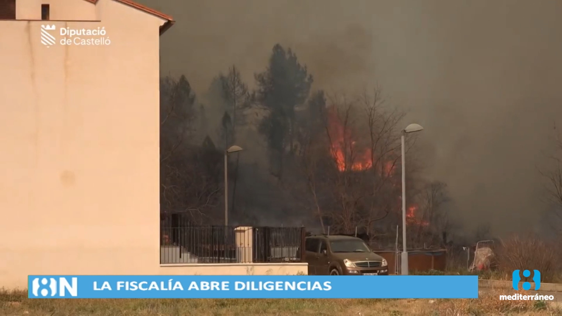 Abren diligencias de investigación por el incendio de Villanueva de Viver