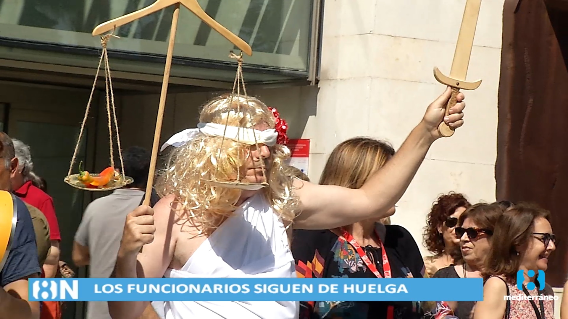 Los funcionarios de Justicia vuelven a protestar en Valencia