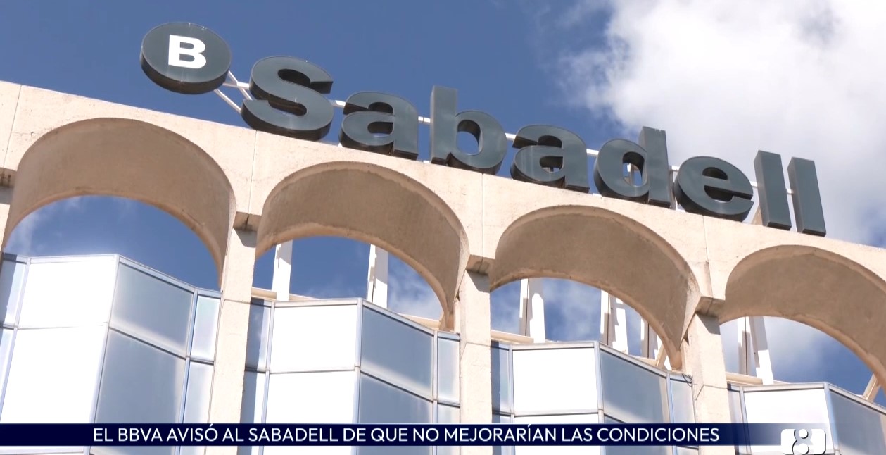 BBVA comunicó a Sabadell que no mejoraría su oferta de fusión