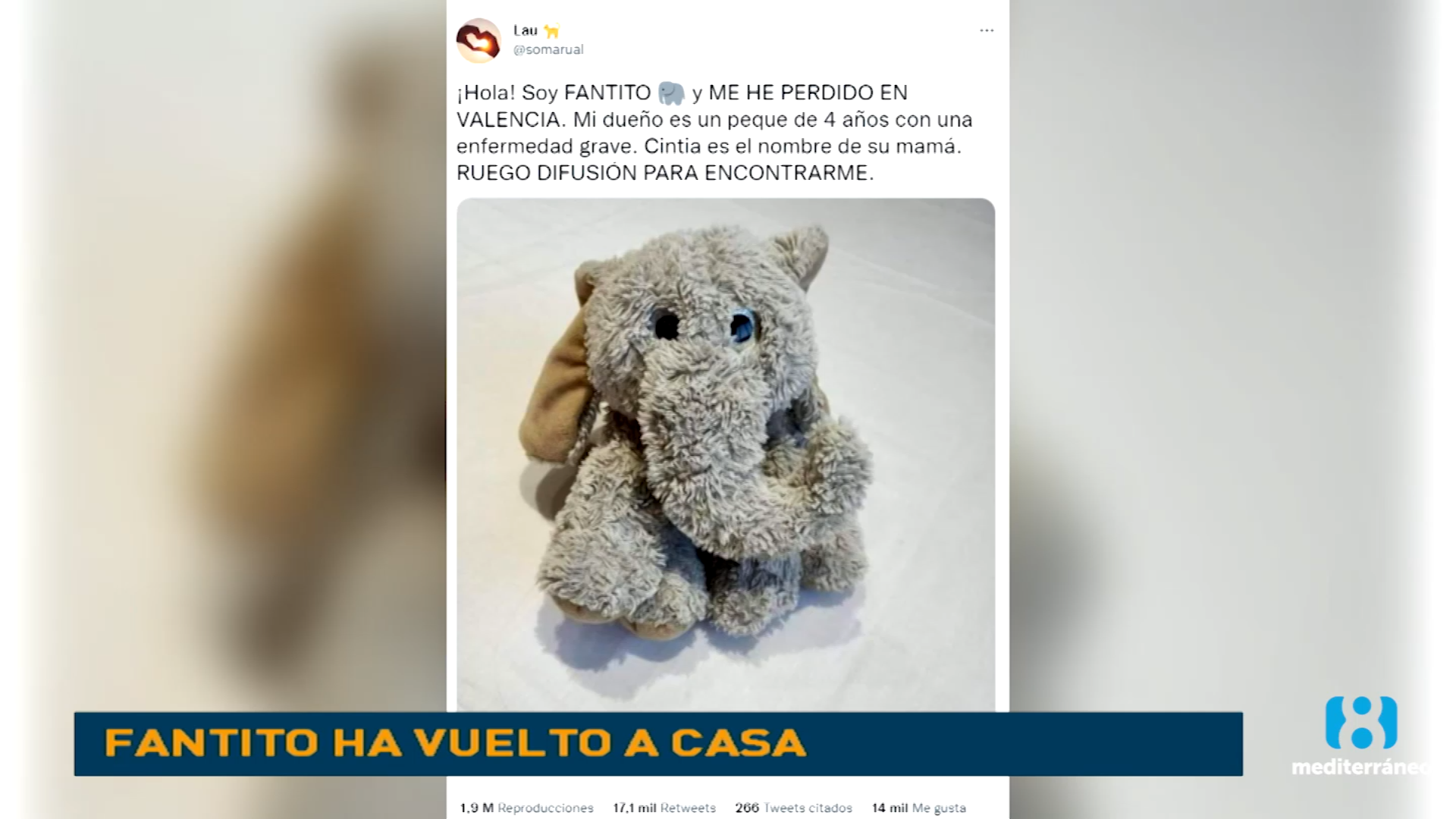 Marcos, el niño valenciano con una enfermedad rara, recupera su juguete
