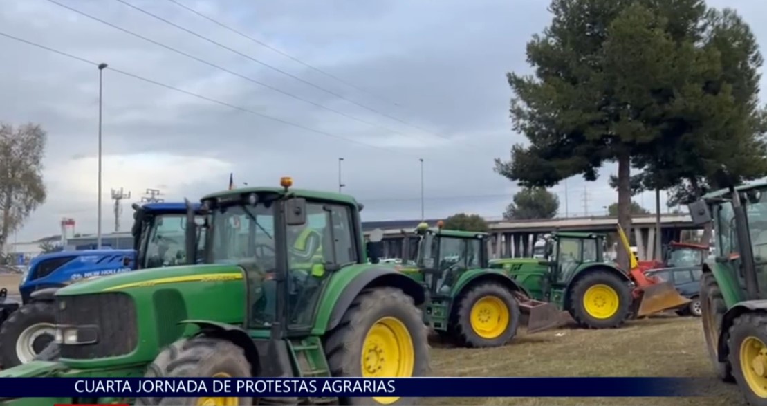 Continúan las movilizaciones agrarias por cuarta jornada consecutiva